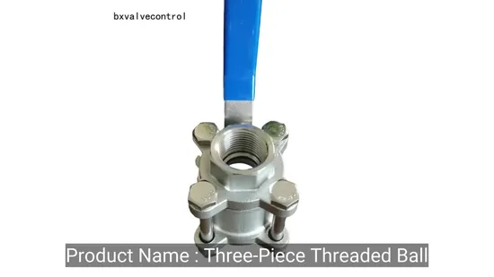304 Stainless Steel Three-Piece Threaded Ball Valve 1000wog Industrial Ball Valve
